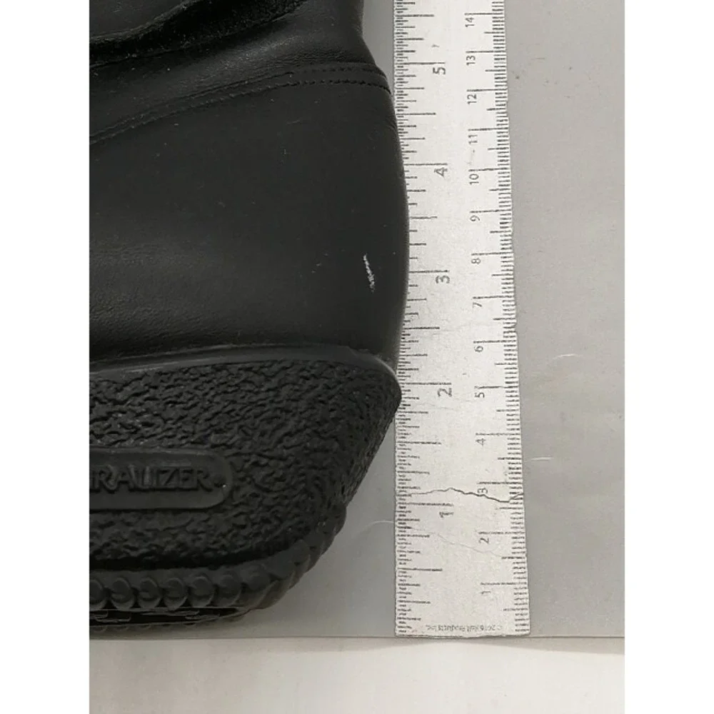 Naturalizer Shoes Womens Winter Boot 319 Black Ankle Hook & Loop Straps 7.5
